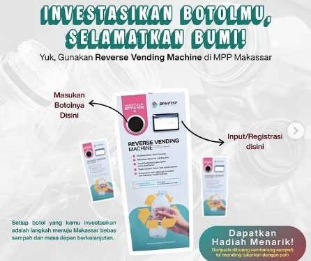 Lewat Investasi Botol Plastik, DPMPTSP Makassar Dorong Aksi Selamatkan Bumi