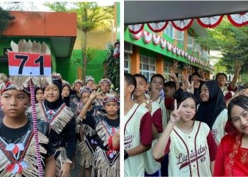 Seni Kreatif, Di Hadirkan HUT ke-80 RI SMPN 3 Makassar