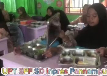 SD Inpres Pannampu III Makassar berikan apresiasi pada program MBG Sekaligus Rayakan Ulang Tahun Presiden Prabowo
