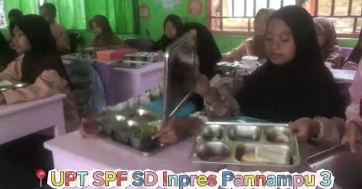 SD Inpres Pannampu III Makassar berikan apresiasi pada program MBG Sekaligus Rayakan Ulang Tahun Presiden Prabowo