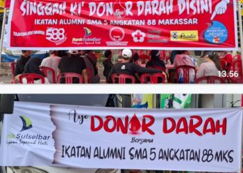 3 Jam, 39 Kantong Darah Terkumpul dalam Aksi Donor Darah IKA 588 yang Sukses