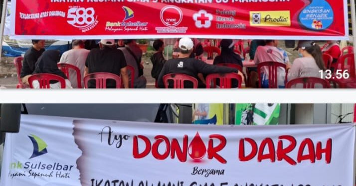 3 Jam, 39 Kantong Darah Terkumpul dalam Aksi Donor Darah IKA 588 yang Sukses