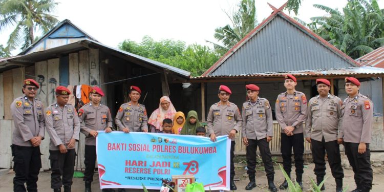 Polres Bulukumba Gelar Baksos Peringati Hari Jadi Reserse Ke-78