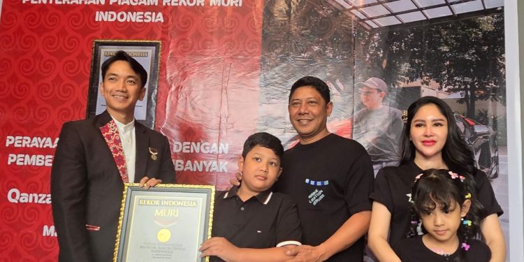 Ulang Tahun Anak Diberitakan Ratusan Media, MURI Anugerahkan Rekor Nasional