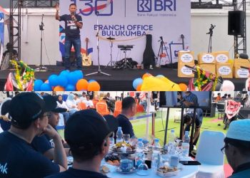 Kasat Reskrim Polres Bulukumba Sosialisasi Cegah Penipuan Online di HUT ke-130 BRI