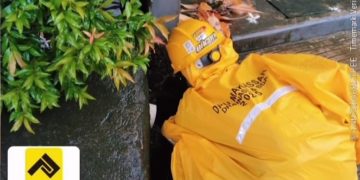 Satgas Drainase Dinas PU Makassar Tangani Genangan di Jl. Paccerakang Poros