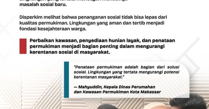 Disperkim Makassar Dukung Penguatan Solidaritas Sosial pada Peringatan HKSN ke-76