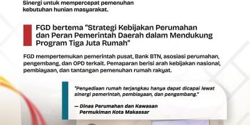 Disperkim Makassar Satukan Langkah Wujudkan Rumah Terjangkau Lewat FGD Kebijakan Perumahan