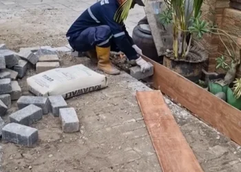 Dinas PU Makassar Tindaklanjuti Laporan Warga, Jalan di Jl. Kerukunan Timur Siap Dipaving