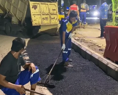 Dinas PU Kota Makassar Revitalisasi Infrastruktur Jalan di Pusat Pemerintahan