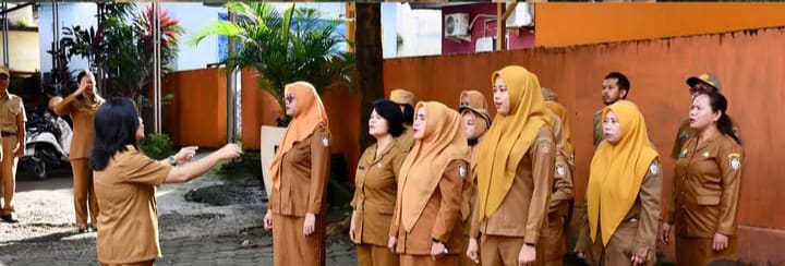 Sekcam Manggala Pimpin Upacara Bendera, Tekankan Disiplin dan Pelayanan Publik Prima