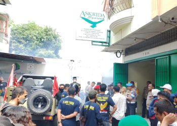 Ratusan Ormas Elang Timur Demo di Askrida Syariah dan OJK Makassar, Protes Dugaan Pelanggaran
