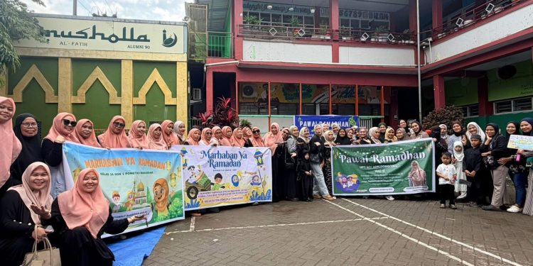 SDN Pongtiku 1 Makassar Gelar Pawai Sambut Ramadhan, Tanamkan Nilai Religius dan Kebersamaan