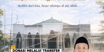 Pembangunan Mushallah Nurul Ilmi di SMP Negeri 18 Makassar Memasuki Tahap Akhir