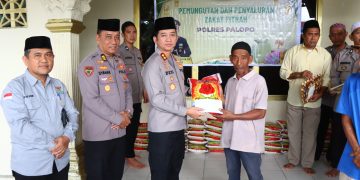 Kegiatan Penyaluran Zakat Fitrah oleh Polres Palopo Dilakukan Berkolaborasi dengan Baznas Kota Palopo