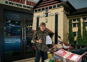 Tas Wartawan Di Gasak Maling, Batu Akik dan Uang 5 Juta Lenyap di Parkiran Mapolda Sulsel