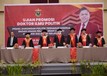 Sinergi Akademik dan Negara, Kasdam XIV/Hasanuddin Hadiri Promosi Doktor Ilmu Politik di Makassar