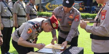 Mutasi dan Promosi di Polres Maros, Sembilan Pejabat Utama Laksanakan Sertijab