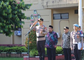 Kesiapan Pengamanan MTQ XXXIV Sulsel di Maros, Kapolres Pimpin Apel Gelar Pasukan