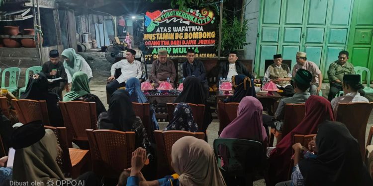 Tokoh Nasional PERADMI Berikan Ceramah Takziah di Rumah Duka Almarhum Mustamin Dg. Bombong