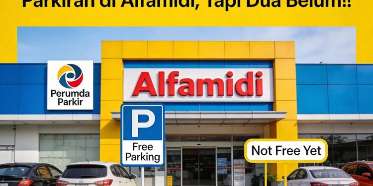 Parkir Gratis di Alfamidi Makassar Berjalan 1 Tahun, 48 Outlet Sudah Berlaku