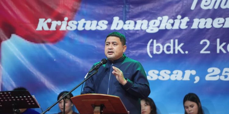 Semangat Persatuan, Appi Hadiri HUT KPI Gereja Toraja di Makassar