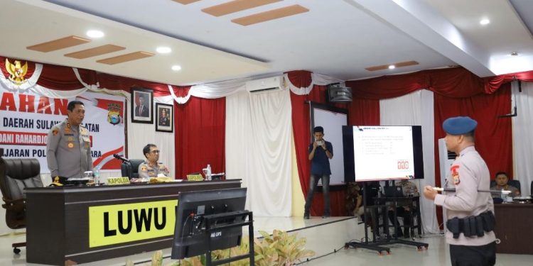 Kunjungi Polres Luwu Utara, Kapolda Sulsel Ingatkan Personel Jaga Disiplin