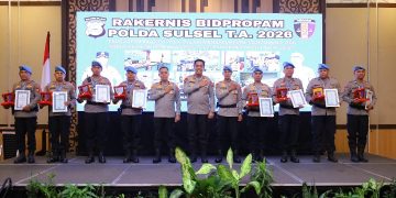 Kapolda Sulsel Tegaskan Komitmen Perkuat Pengawasan Internal di Rakernis Bidpropam 2026
