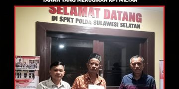 Didampingi LBH-MRI, Warga Gowa Lapor Pemalsuan Dokumen Tanah Rugi Rp1 Miliar