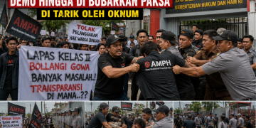 Ricuh! Aksi Mahasiswa Depan Lapas Bollangi Jadi Sorotan