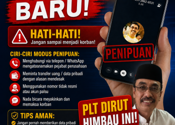 PDAM Makassar Ingatkan Warga, Hati-hati Penipuan yang Menggunakan Nama Plt Dirut Andi Syahrum