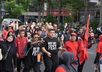 May Day 2026, Pemkot dan Buruh Bersama Jalan Santai