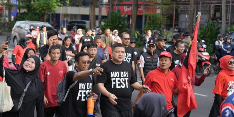 May Day 2026, Pemkot dan Buruh Bersama Jalan Santai