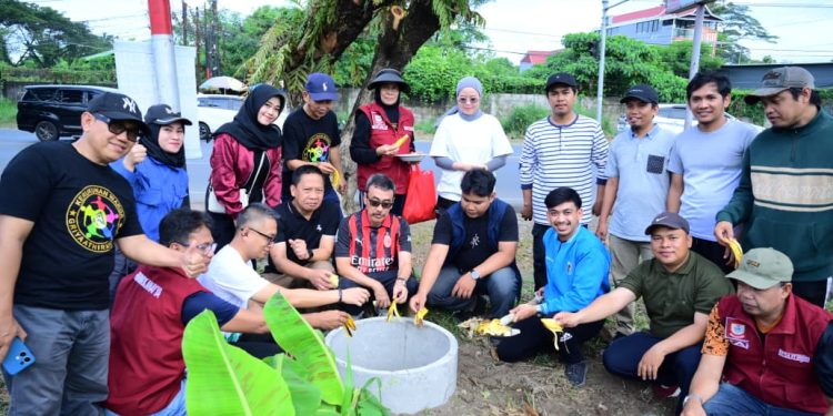 Hadiri Penanaman Pohon KNPI Biringkanaya, Plt Dirut PDAM Andi Syahrum Dorong Penghijauan