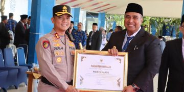 Apresiasi Layanan & Keamanan, Polres Maros Diganjar Penghargaan Bupati Maros