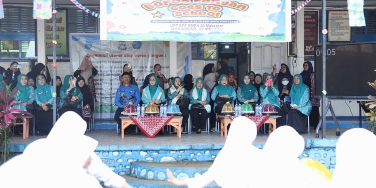 Sukses Digelar! Kampanye Stop Boros Pangan TP PKK Makassar Disambut Antusias Ratusan Siswa SMP