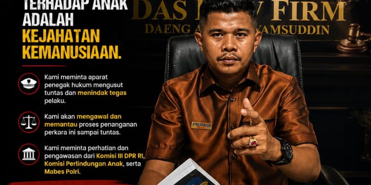 Pengacara Tallo Kecam Keras Perlakuan Kekerasan yang Tewaskan Seorang Anak