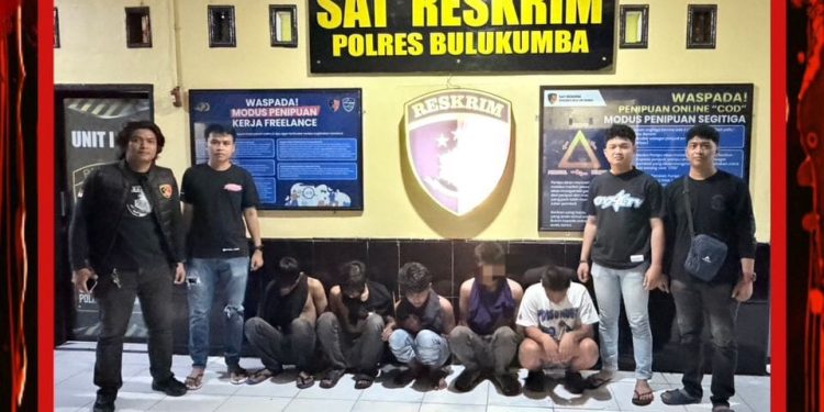 Resmob Polres Bulukumba Ungkap Kasus Penganiayaan, 5 Terduga Pelaku Sudah Ditahan