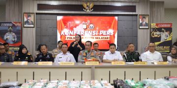 Polda Sulsel Musnahkan Barang Bukti Narkotika Jaringan Internasional