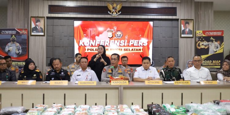 Polda Sulsel Musnahkan Barang Bukti Narkotika Jaringan Internasional