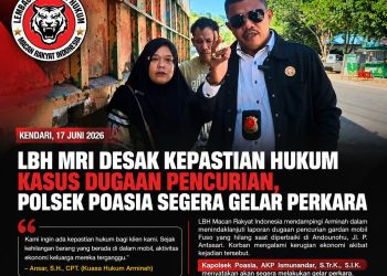 Dugaan Pencurian, LBH MRI Minta Polsek Poasia Percepat Penanganan