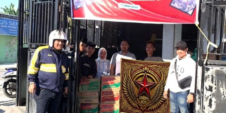 Aksi Peduli TROOPS 431 untuk Korban Kebakaran