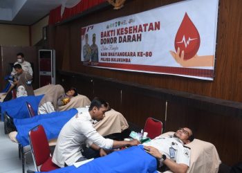 Sambut HUT Bhayangkara ke‑80, Polres Bulukumba Gelar Donor Darah