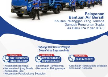 Perumda Air Minum Makassar Kerahkan Tangki Air Pasca‑Gangguan IPA