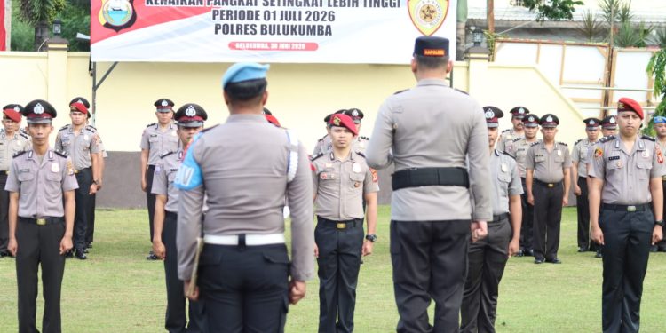 Resmi Naik Pangkat, 46 Personel Polres Bulukumba Dikukuhkan