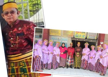 Bahan Adat Hiasi Hardiknas, Kepala SDN Kip Maccini Hadiri di Karebosi