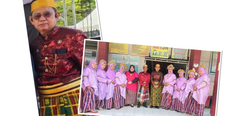 Bahan Adat Hiasi Hardiknas, Kepala SDN Kip Maccini Hadiri di Karebosi