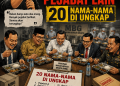 Bongkar Besar Korupsi MBG, Sony Serahkan 26 Nama ke JC