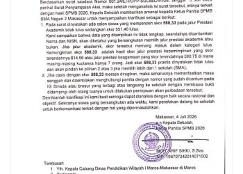 Bantah Tuduhan, SMAN 2 Makassar Beri Akses Data SPMB