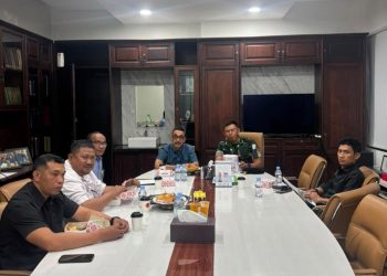 Bahas Layanan Air Bersih, Danyonkav-10 Temui Pimpinan PDAM Makassar